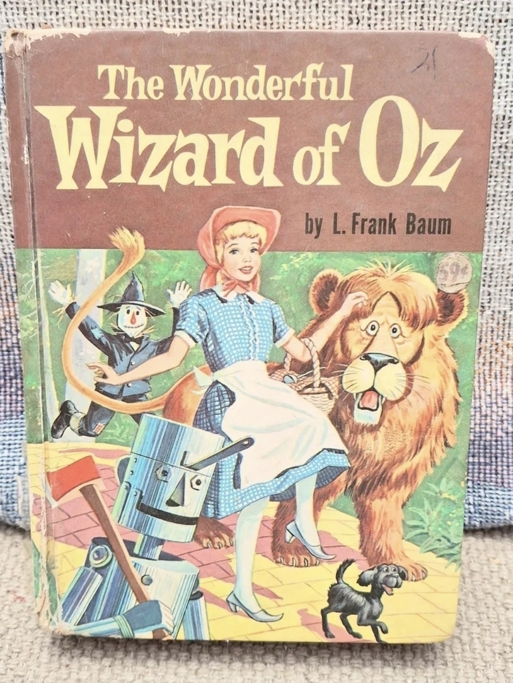 Wonderful Wizard of Oz L Frank Baum 1957 Whitman HC Vintage Illustrated
